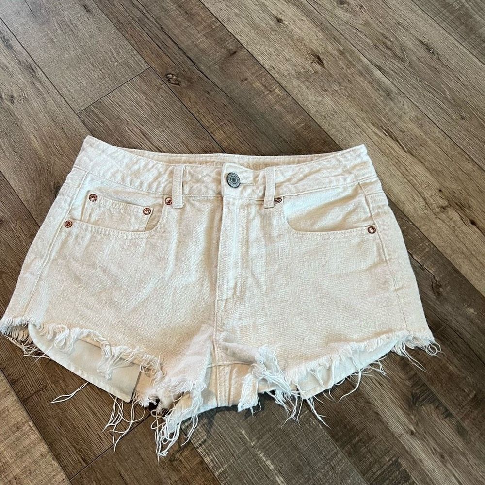 America eagle Hi Rise Festival Shorts with Flag Pockets size 6